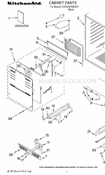 KitchenAid KURO24RSBX00 Lista de piezas