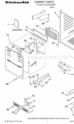 KitchenAid KURO24RSBX01 Перелік деталей