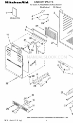 KitchenAid KURS24RSBS00 Перелік деталей