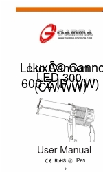 Gamma Luxe Cannon 600 Z IP Manual del usuario