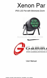 Gamma Xenon Par Manual do utilizador