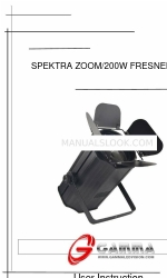 Gamma SPEKTRA ZOOM/200W FRESNEL LED Gebruikersinstructie