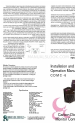 Green Air Products CDM-6000 Installation And Operation Manual