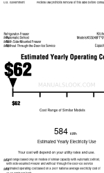 KitchenAid Overlay Series KSSO48FTX Енергетичний посібник