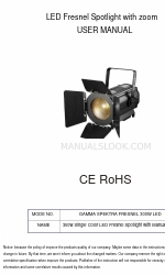 Gamma Led Vision SPEKTRA FRESNEL 300W LED Podręcznik użytkownika