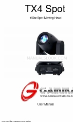 Gamma Led Vision TX4 Spot User Manual