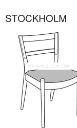 IKEA STOCKHOLM DINING CHAIR Manual de instruções