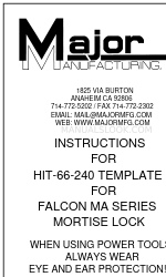 Major Manufacturing FALCON MA Series Manual de instruções