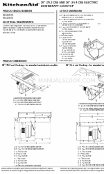 KitchenAid Architect II KECD867X Produktabmessungen