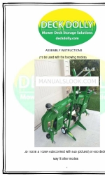 DECK DOLLY AutoConnect JD 1023E Инструкция по сборке Руководство