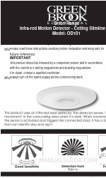 Green Brook Orion Range OD101 Manuel