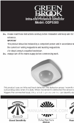 Green Brook Orion Range ODPS300 Instructions