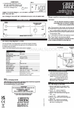 Green Brook T205 Instruções de instalação e funcionamento