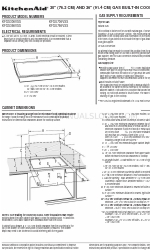 KitchenAid Architect Series II KFGS306VSS Manuale delle dimensioni