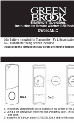 Green Brook DW060AN-C Schnellstart-Handbuch