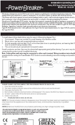 Green Brook PowerBreaker K21S-WP Instrucciones de instalación y funcionamiento