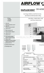 Airflow DUPLEXVENT DV145SE Betriebs-, Wartungs- und technische Anleitungen