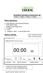 Green Brook T105-C Simplified Operating Instructions