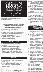 Green Brook T105A Instructions d'installation et d'utilisation