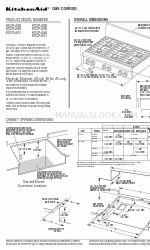 KitchenAid Architect Series KGCP462KSS 寸法マニュアル