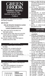 Green Brook T105A-C Installation/Operating