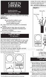 Green Brook T106A-C Instrucciones de instalación y funcionamiento