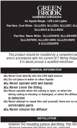 Green Brook Aquila SLLLED14 Installation Instructions