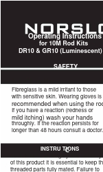 Green Brook NORSLO DR10 Operating Instructions