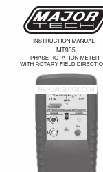 Major tech MT935 Manuale di istruzioni