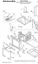 KitchenAid KDRP407HBU10 Teileliste