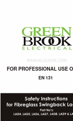 Green Brook LAD4 Veiligheidsinstructies