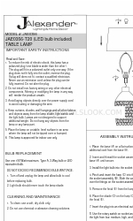 JALEXANDER JAE0356 Instruções de segurança importantes