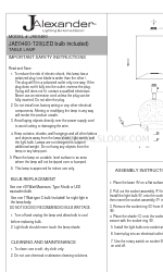 JALEXANDER JAE0460 Manual