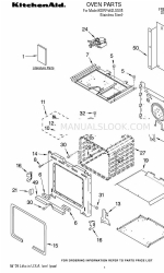 KitchenAid KDRP462LSS08 Liste des pièces