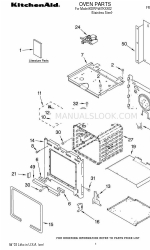 KitchenAid KDRP467KSS02 Liste des pièces