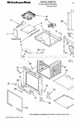 KitchenAid KDRP487MSS00 부품 목록