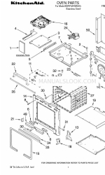 KitchenAid KDRP487MSS01 Onderdelenlijst