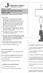 JALEXANDER JAE287-T20 Instruções de montagem