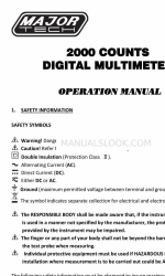 Major tech MTD30 Manuale operativo