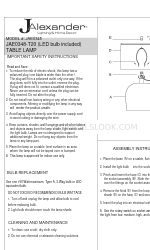 JALEXANDER JAE0348 Краткое руководство по эксплуатации