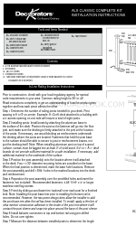 DECKORATORS ALX CLASSIC Instructions d'installation