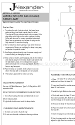 JALEXANDER JAE284 Manuale di avvio rapido