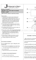 JALEXANDER JAE289-T20 Руководство