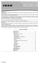 IKEA IBD350DS02 User Instructions