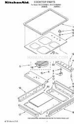 KitchenAid KECC500WBL3 Lista de peças