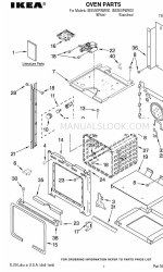 IKEA IBS550PWW00 Onderdelenlijst