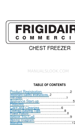 Frigidaire CHEST FREEZER Manuel