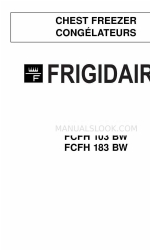 Frigidaire CHEST FREEZER FCFH 183 BW Manuel d'utilisation et d'installation