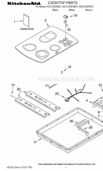 KitchenAid KECC502GBL3 Liste des pièces