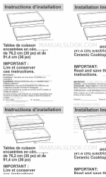 KitchenAid KECC502GWH1 Manuel d'instructions d'installation